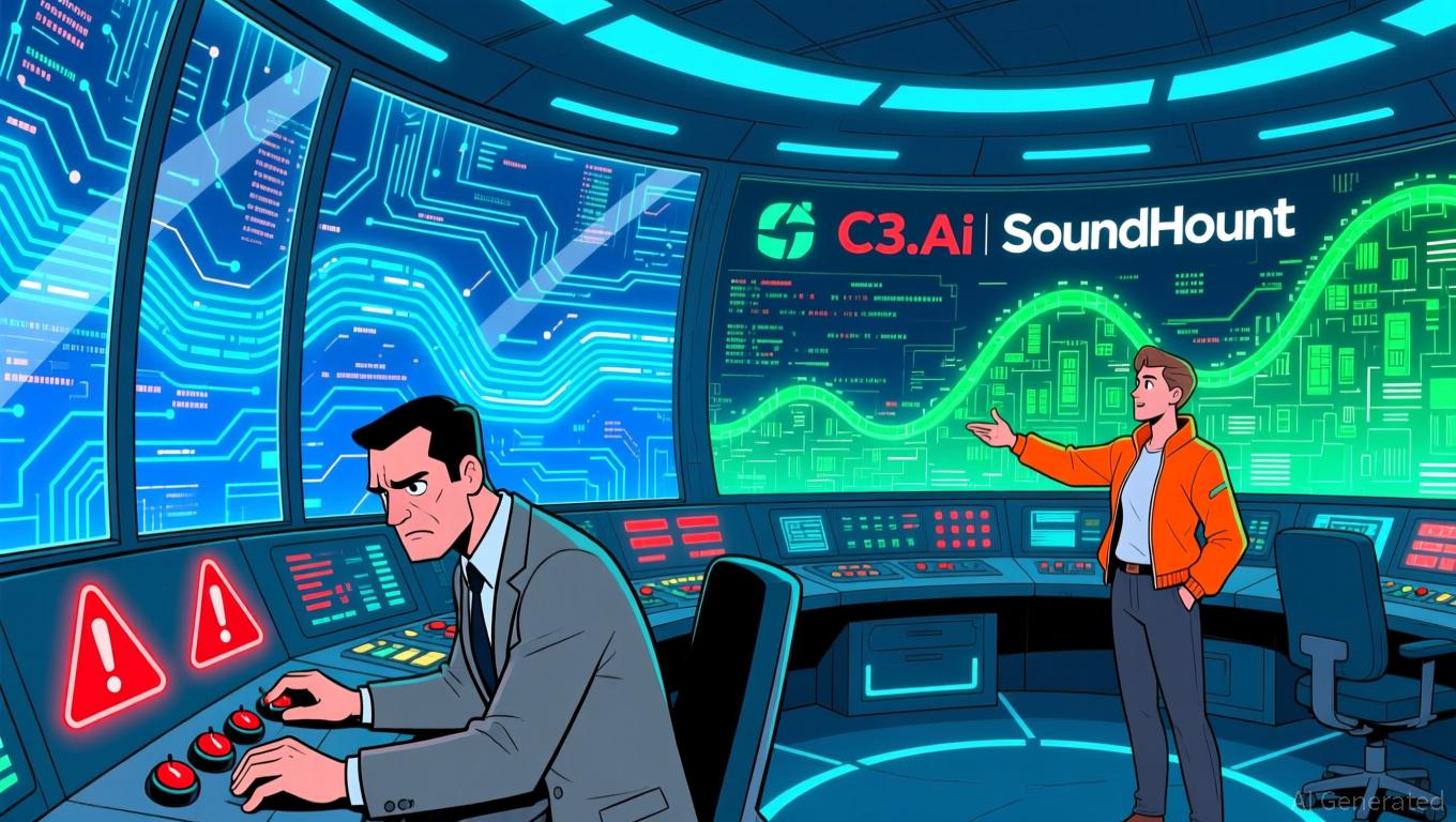 AI Industry's Contrasting Approaches: C3.ai Faces Downturn While SoundHound Rises on Strong Cash Flow