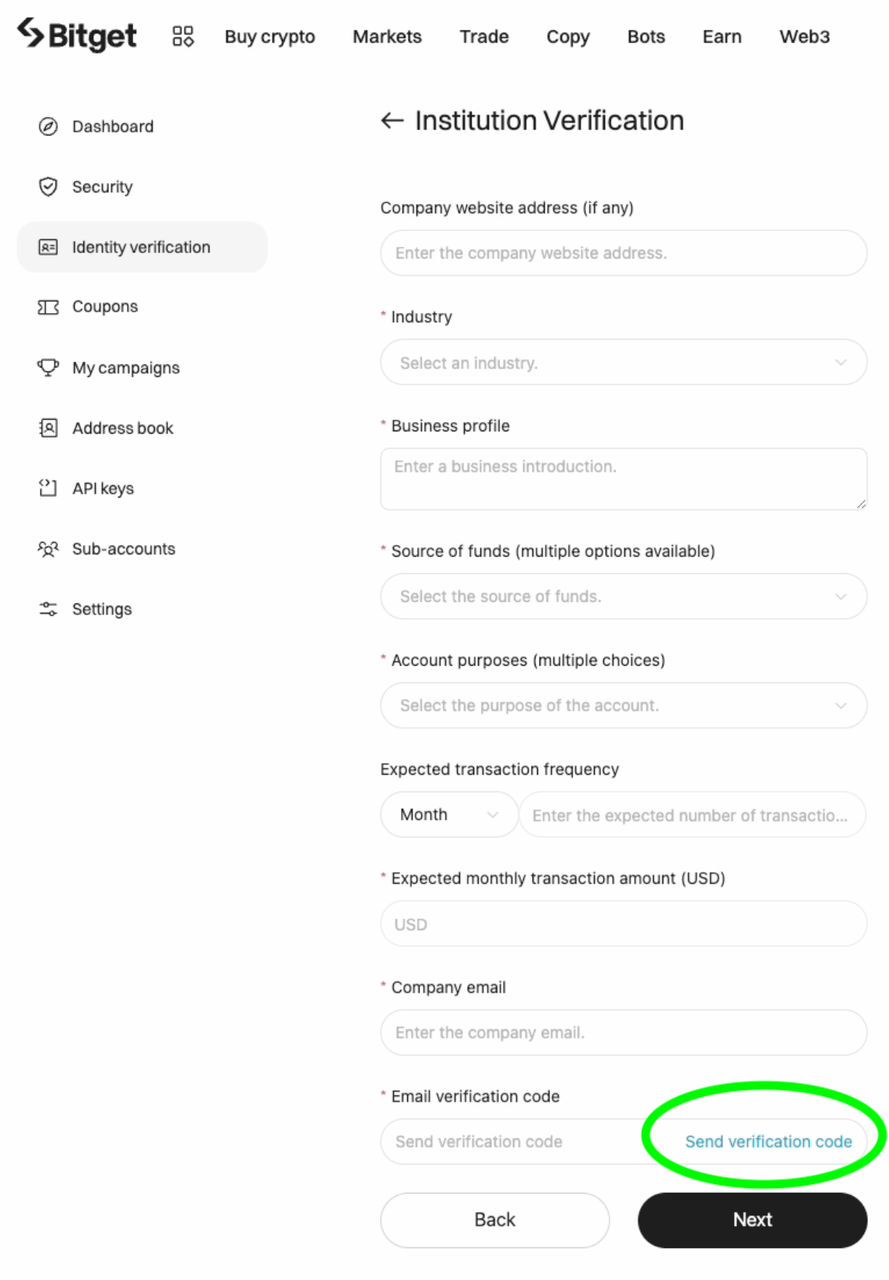 Step By Step Business Verification Guide Bitget