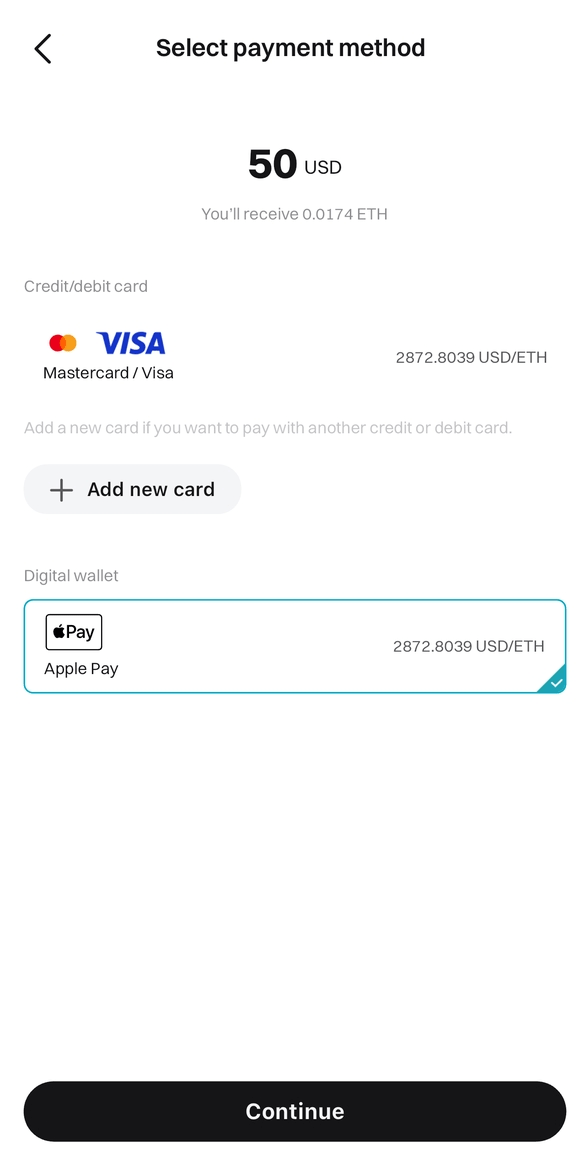 如何在 Bitget 上用 Google Pay 和 Apple Pay 买加密货币？ image 9