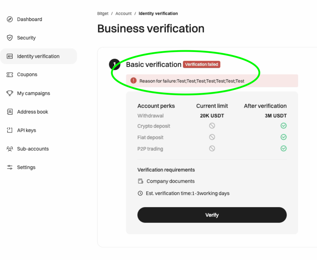 Step By Step Business Verification Guide | Bitget