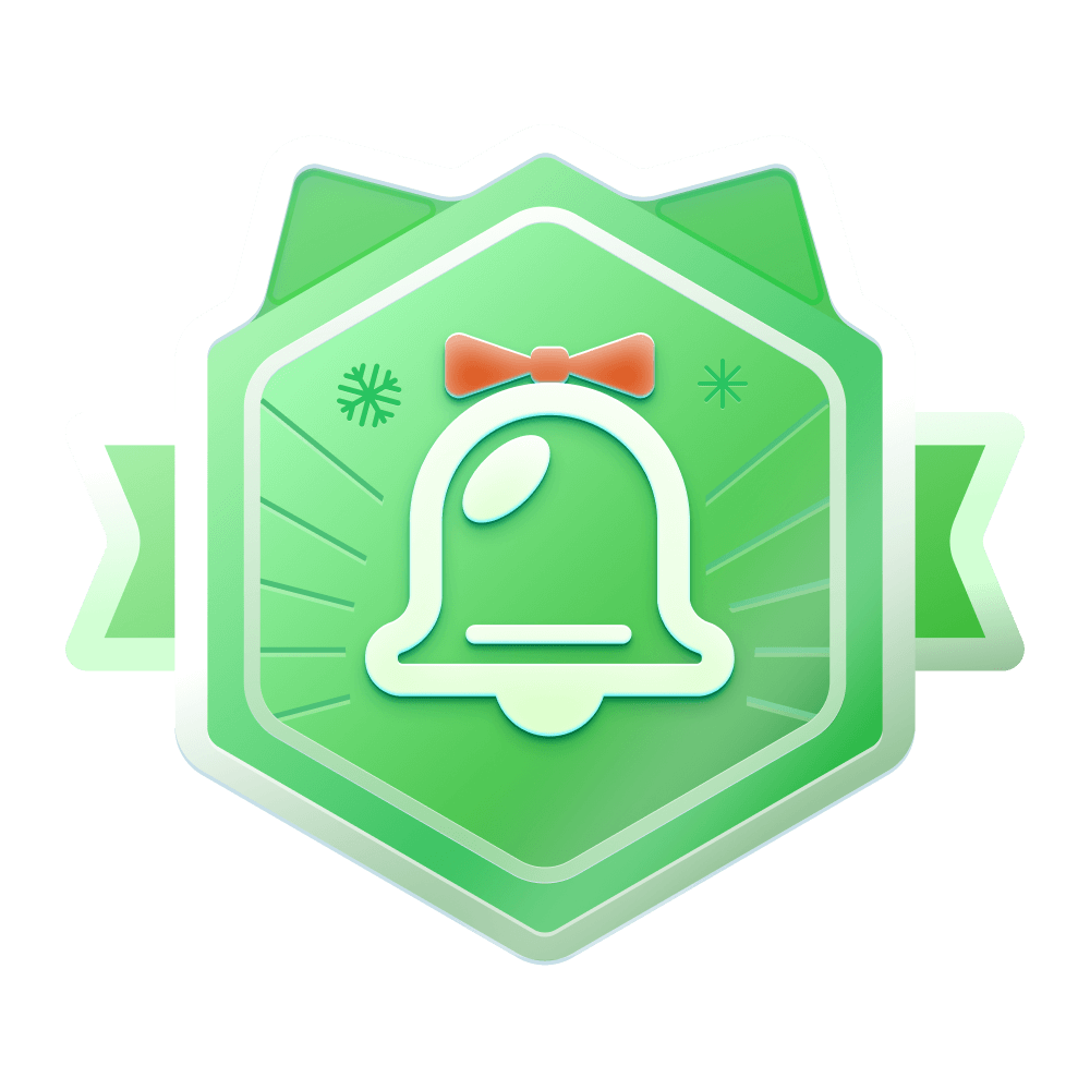 Christmas badge